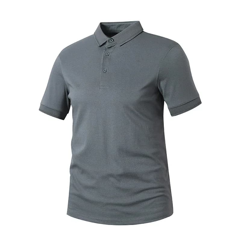 Polo da uomo estive Camicie da golf solide per uomo Camicia elegante Abbigliamento uomo 50% cotone Hip Hop Top Tees Uomo Taglie forti 4XL 5XL