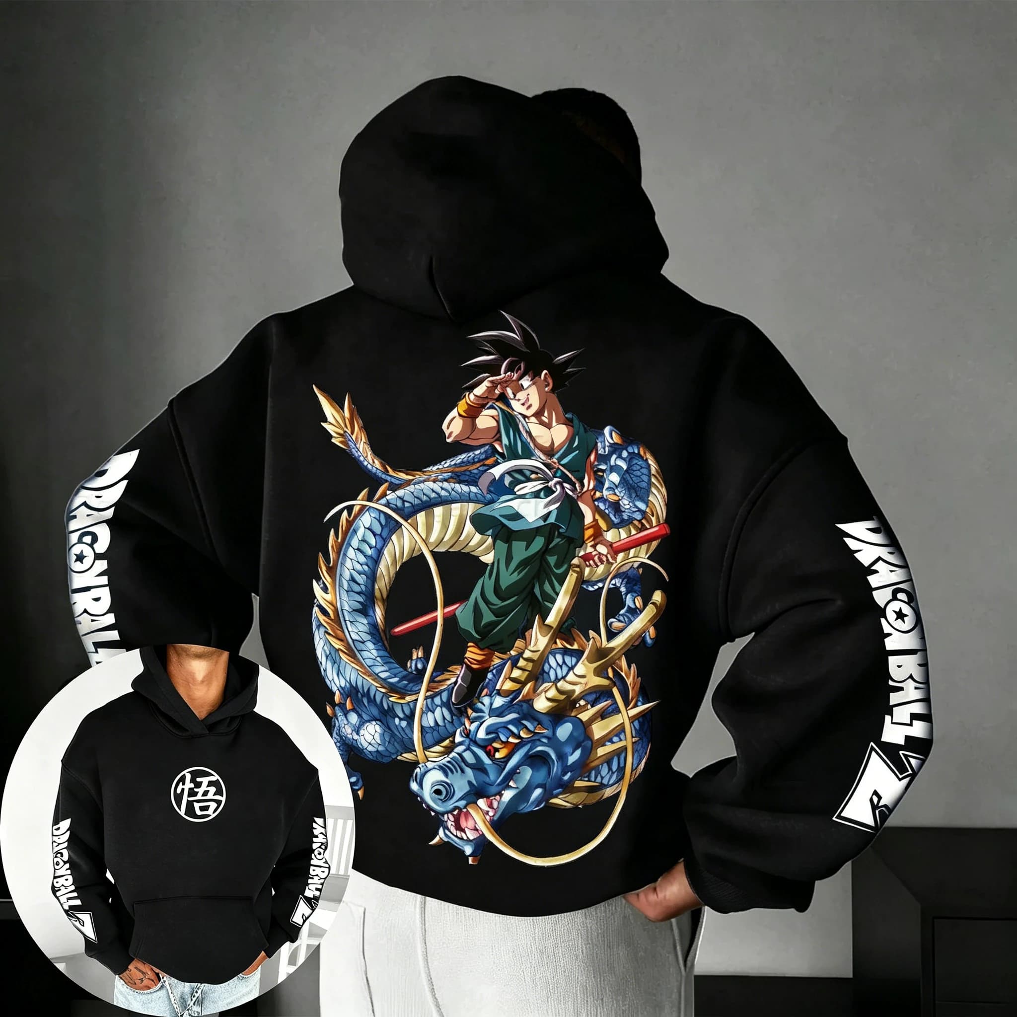2026 Dragon Ball Co-branded Hoodie Autumn/Winter New Men's/Women's Anime Printed Loose Casual Harajuku Parent Child Sweater Top
