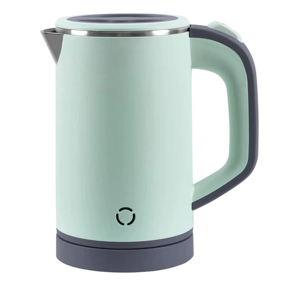 Stainless Steel Electric Kettle, 0.8L Portable with Automatic Shutdown, Low Energy Consumption for Camping, Travel, Office