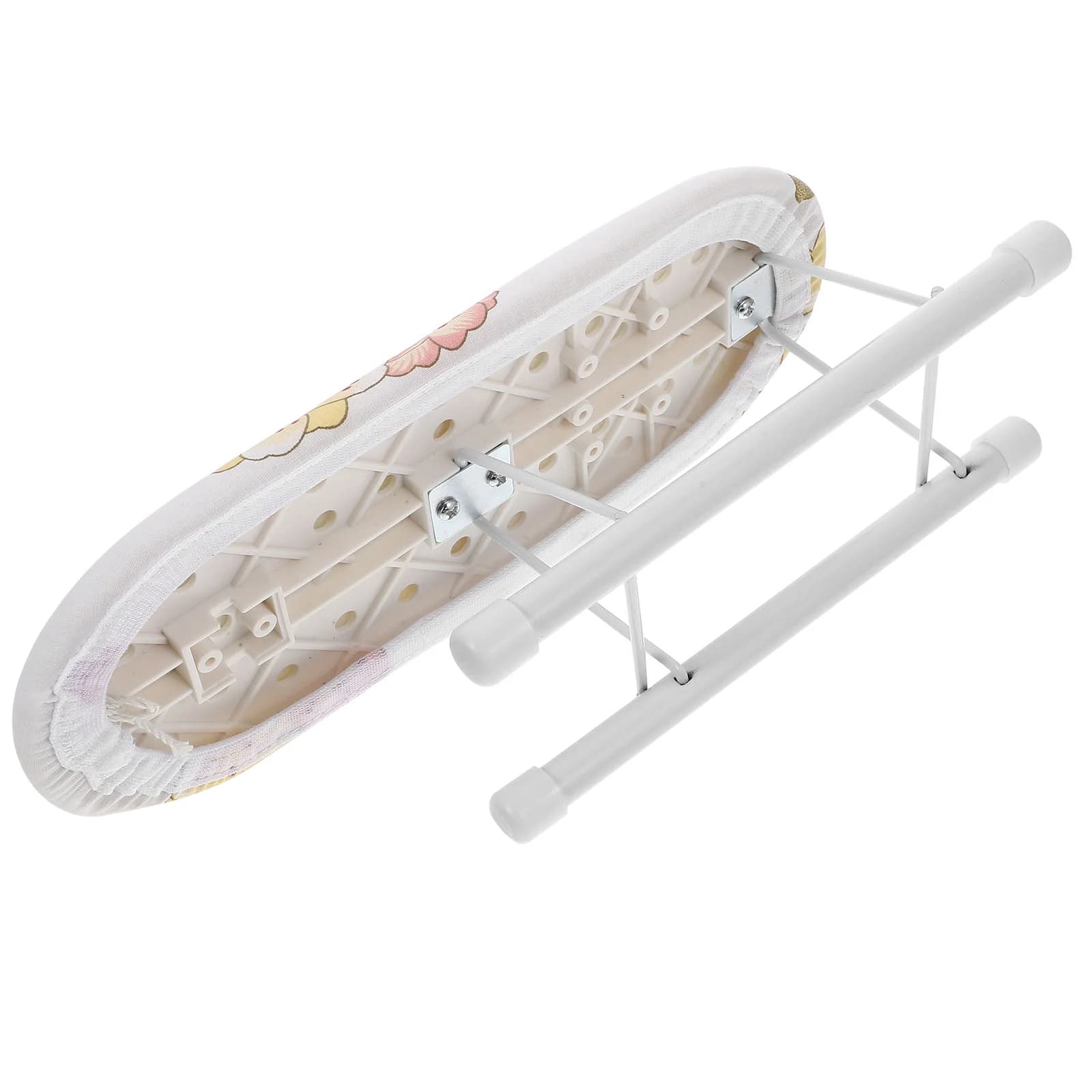 Mini asse da stiro portatile pieghevole compatto piccolo copertura resistente al calore staffa stabile forte fondo antiscivolo per l'uso pantaloni camicia