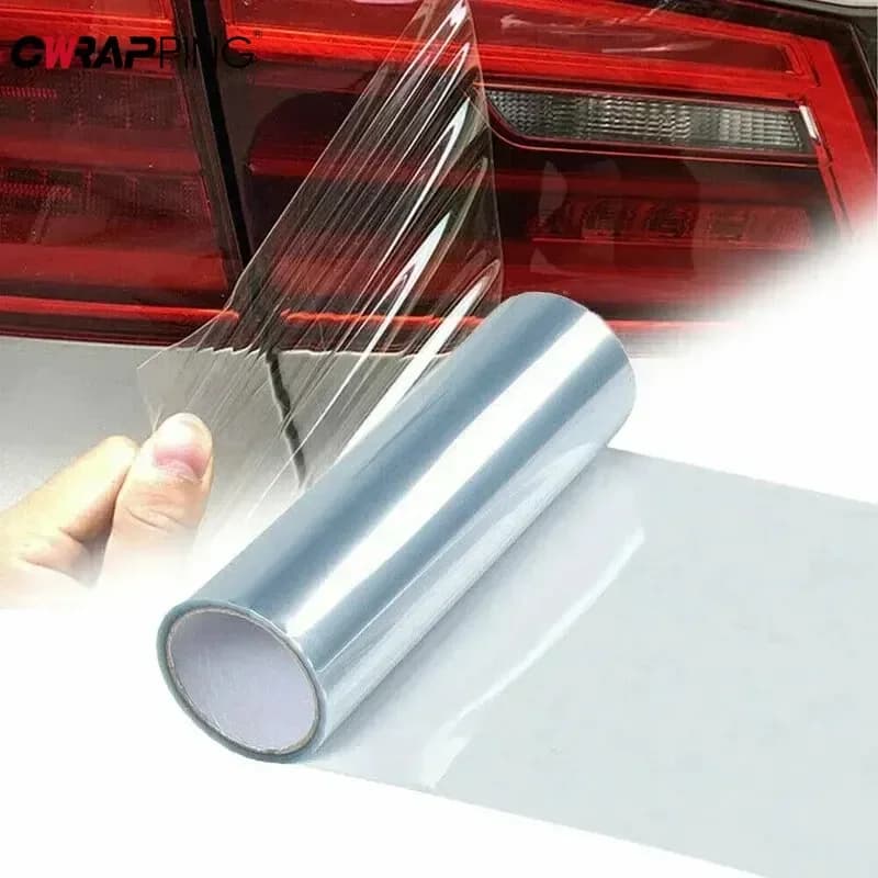 Pellicola protettiva per luce trasparente per auto, paraurti, cappuccio, protezione della vernice, faro automatico, fendinebbia, pellicola per fumo in vinile, adesivi