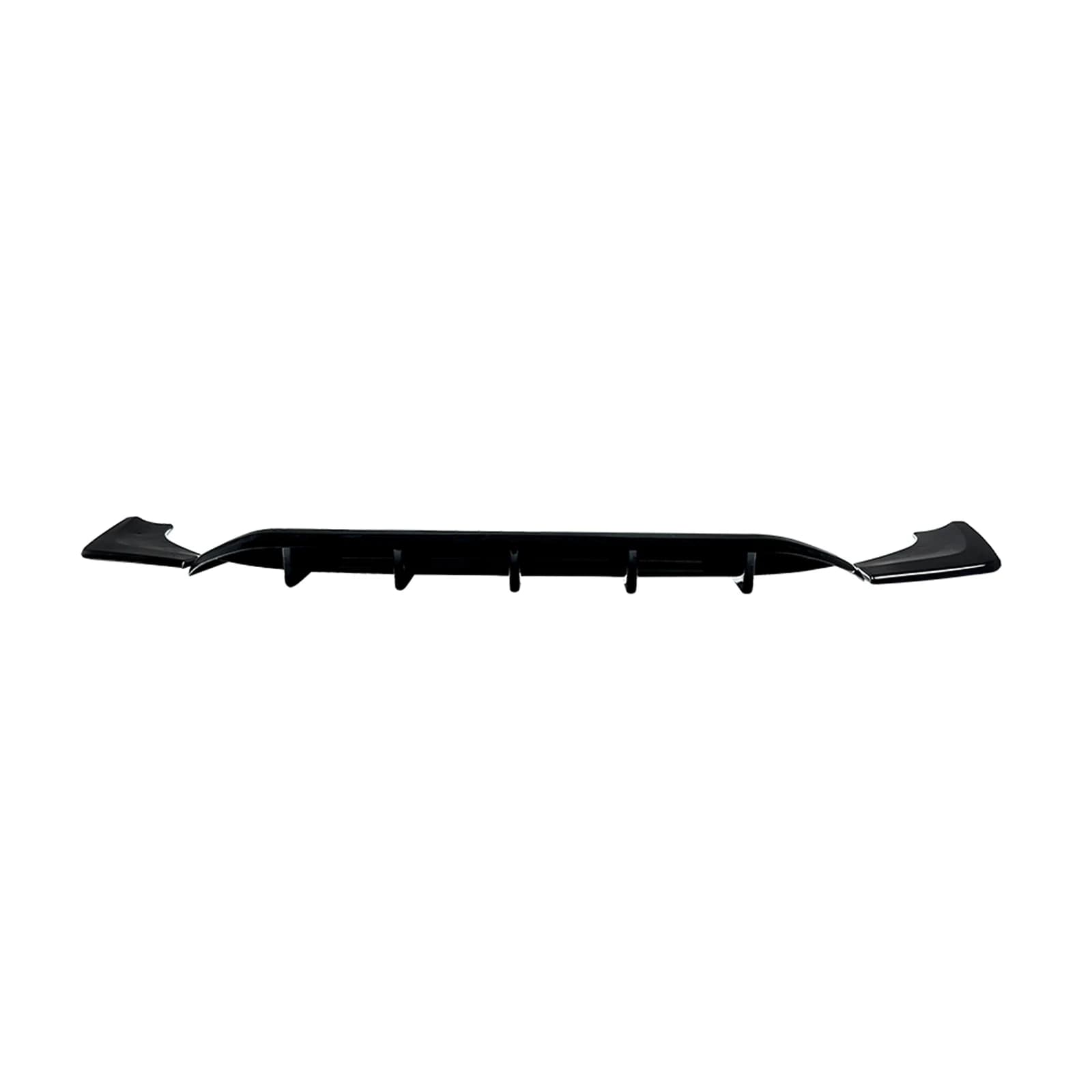 Gloss Black/Carbon Fiber Look Boot Tail Splitter Spoiler Pate Bracket Rear Bumper Diffuser Lip For Alfa Romeo Tonale 2023-2025