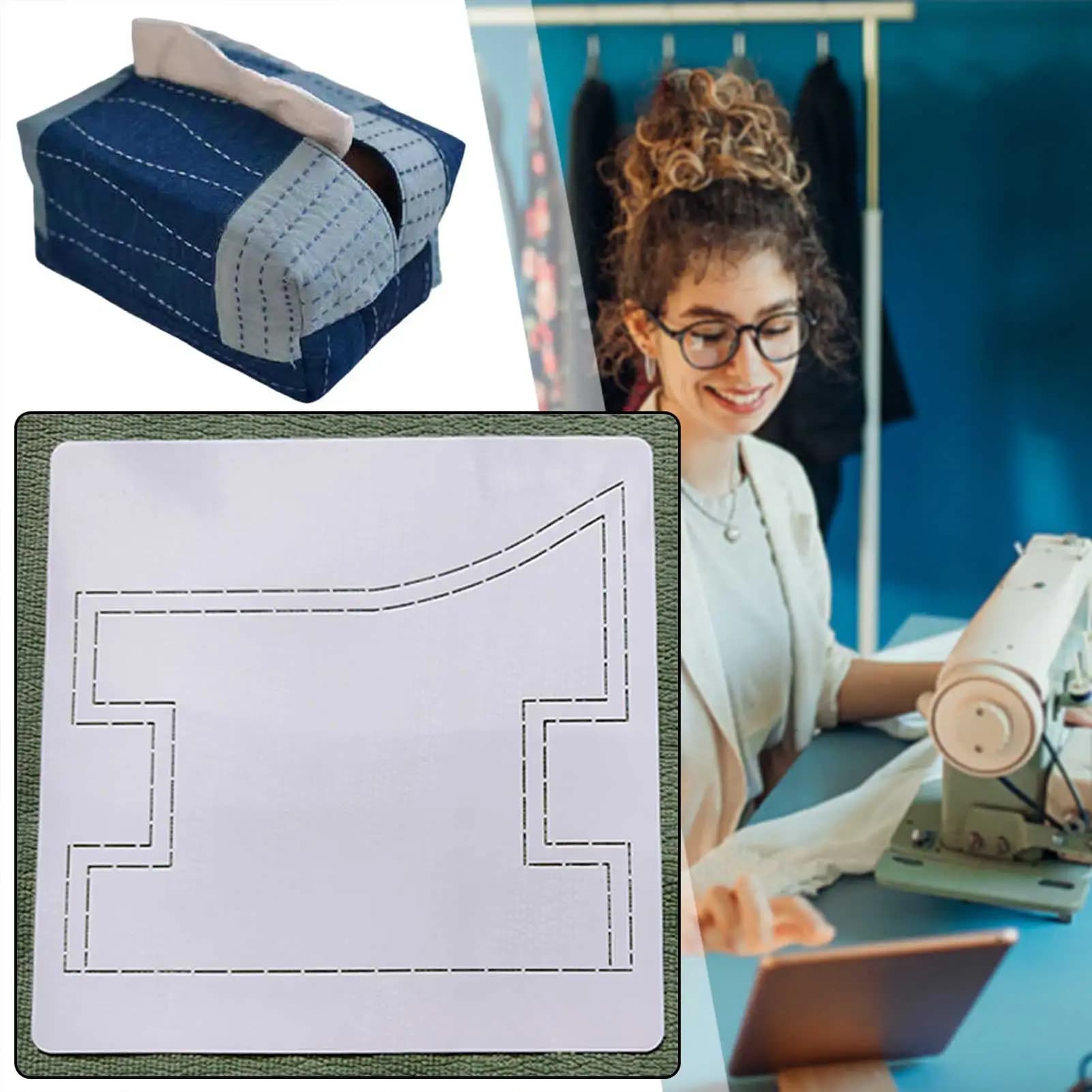Stencil in plastica modello per quilting trapunta borsa porta carta ricamo patchwork modelli artigianali per cucire per strumenti di cucito fai da te