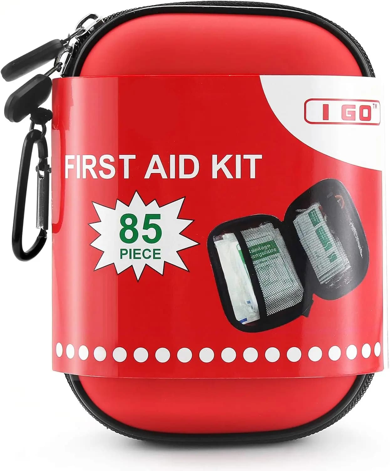 Kit di Pronto Soccorso Compatto da 85 Pezzi per Viaggi, Escursioni, Campeggio ed Emergenze - Leggero e Resistente all'Acqua