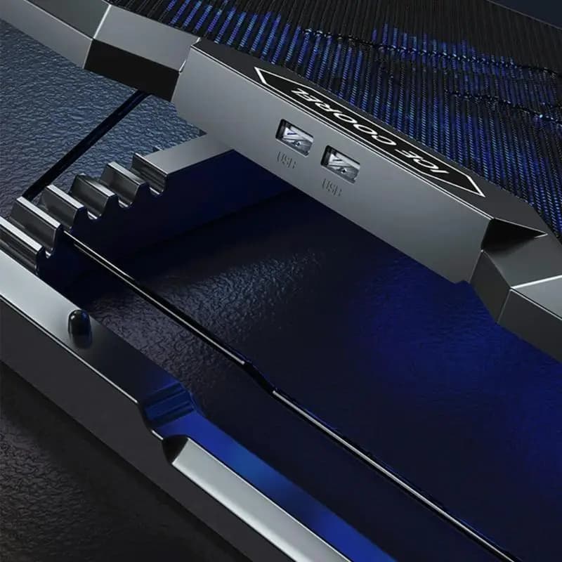 652F Supporto per laptop 8 Supporto per riser per ventola raffreddamento silenzioso Supporto per telefono con radiatore RGB