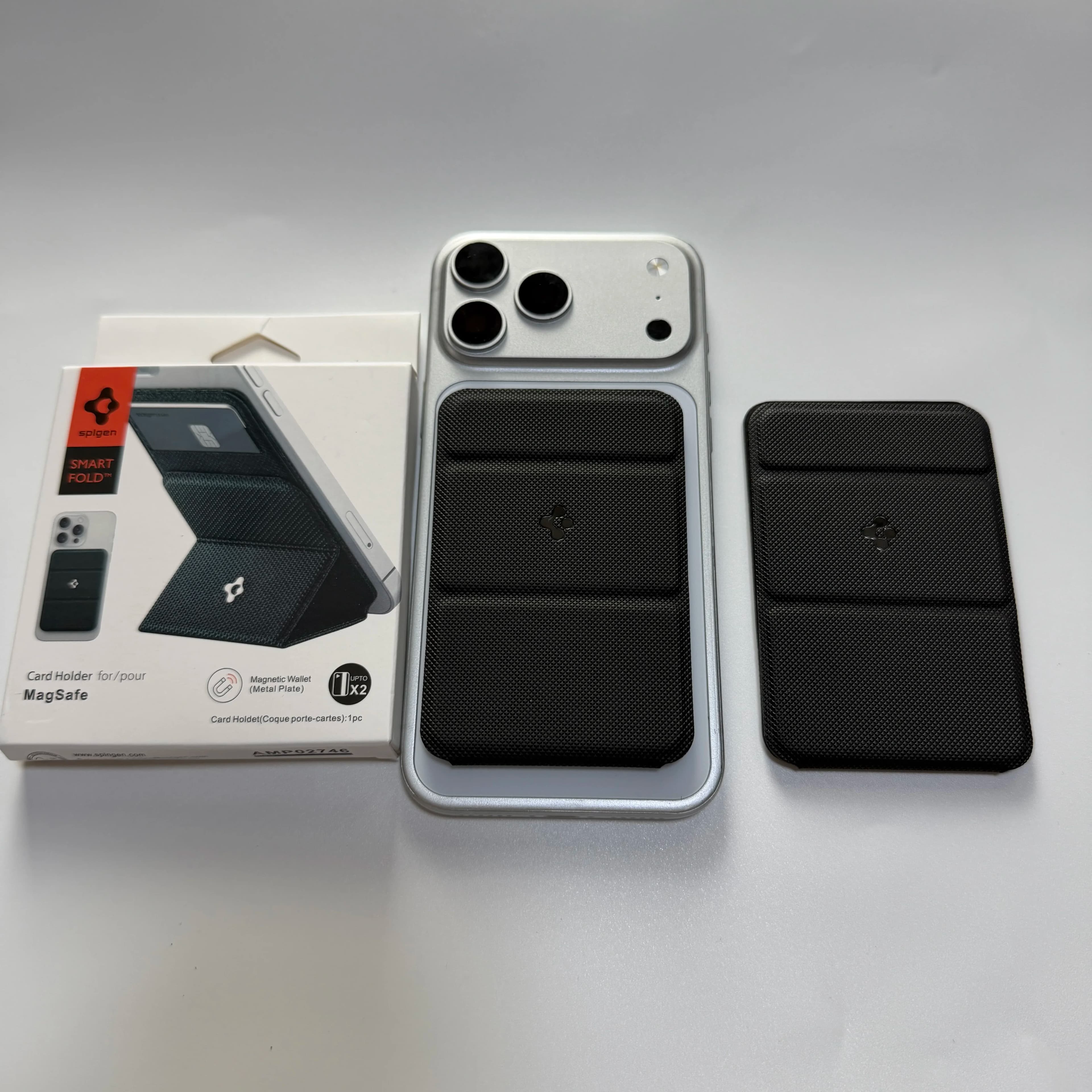 Original Spigen With Box Kickstand Wallet Case For iphone 17 16 15 14 Pro Max For Magsafe Magnetic Fold Holder Wallet Card Case