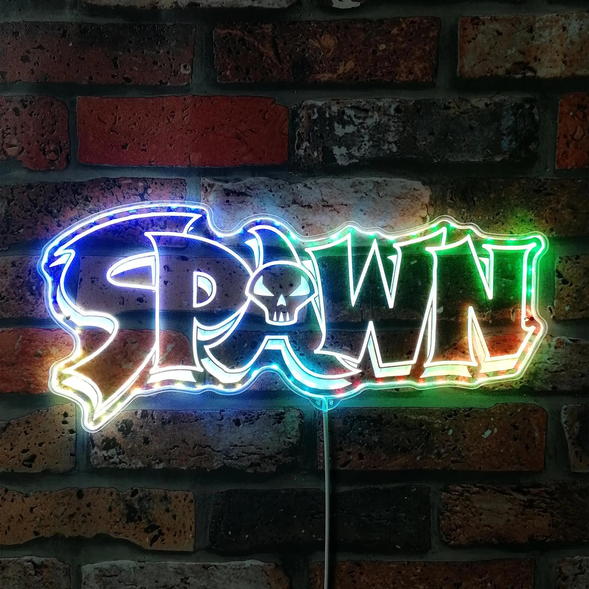 Insegna al neon a LED Spawn Comic Room, insegna a LED per luce notturna per giocatori, insegna al neon per sala giochi