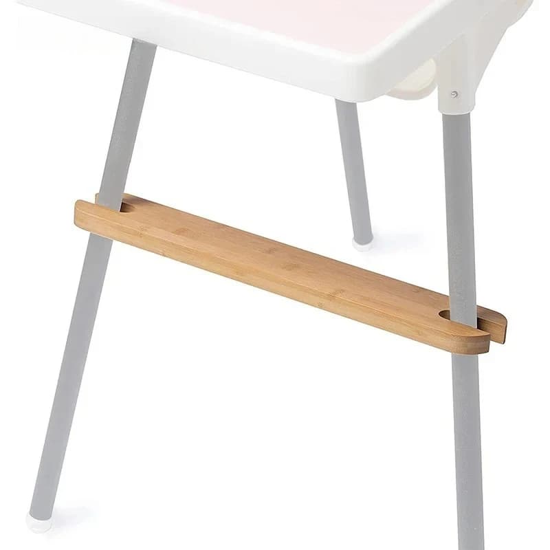 Baby High Chair Footrest Natural Bamboo Wooden Infant Seat Foot Rest Non-slip Stable Highchair Accessories Kids Babies Stuff