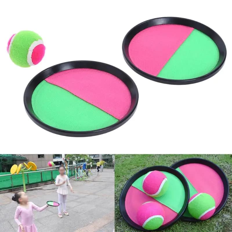Set di 1 Gioco di Lancio e Presa della Palla Adesiva per Bambini, Gioco Interattivo per Genitori e Figli all'Aperto