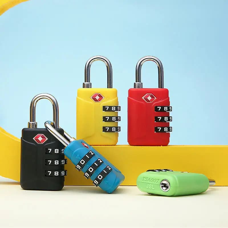 3 Digit TSA Combination Lock New Anti-theft Security Tool Customs Password Lock Padlock Suitcase Luggage Coded Lock Travel