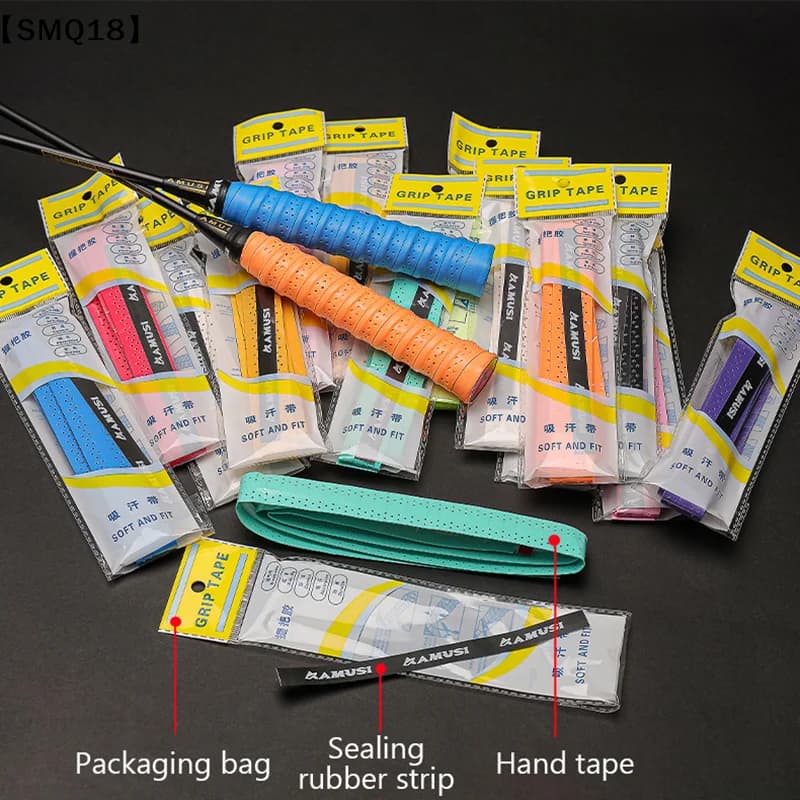 Keel Hand Rubber Thickened Non-Slip Badminton Sweatband Laminated Perforat Tennis Racket Handle Leather Fishing Rod Winding【SMQ】