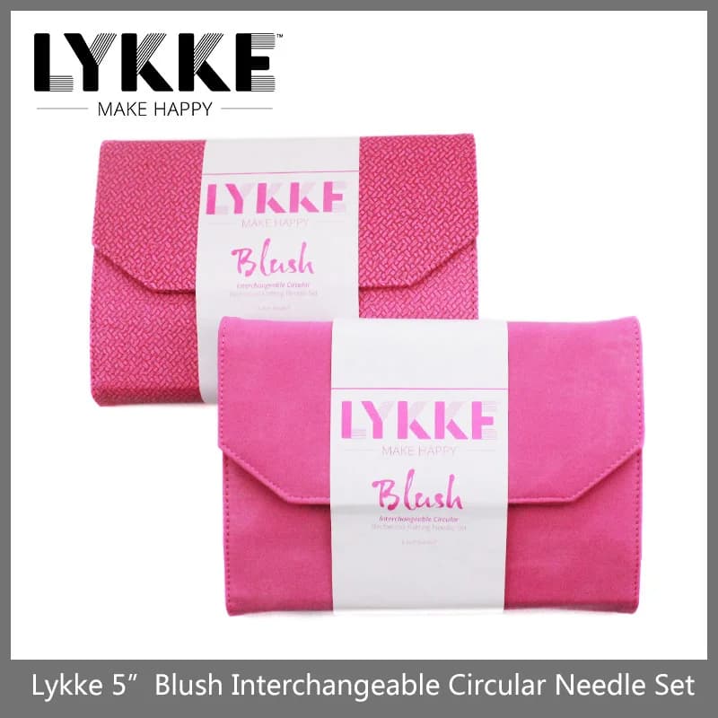 Set di aghi intercambiabili LYKKE Blush da 5 pollici/3,5 pollici