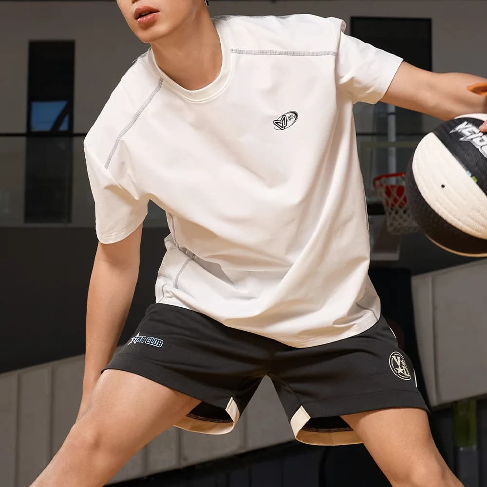 Maglia da basket estiva da uomo Veidoorn Dry Fit 2026, maglietta da corsa ad asciugatura rapida, traspirante, con cuciture, vestibilità ampia, top sportivo da palestra