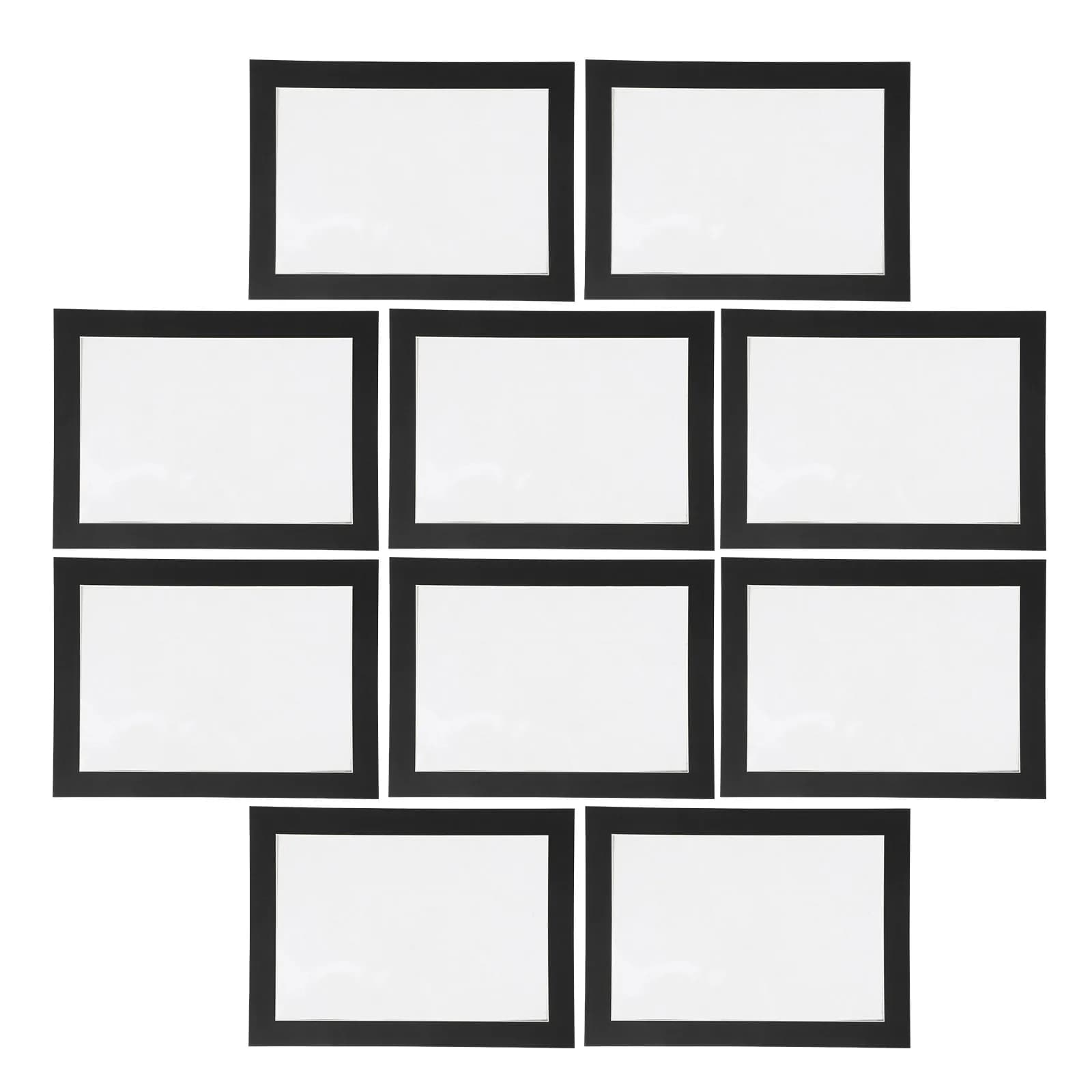 12 Pezzi Cornici Espositive per Disegni, Supporti in Cartone per Conservazione Opere d'Arte, Cornici per Foto Scolastiche