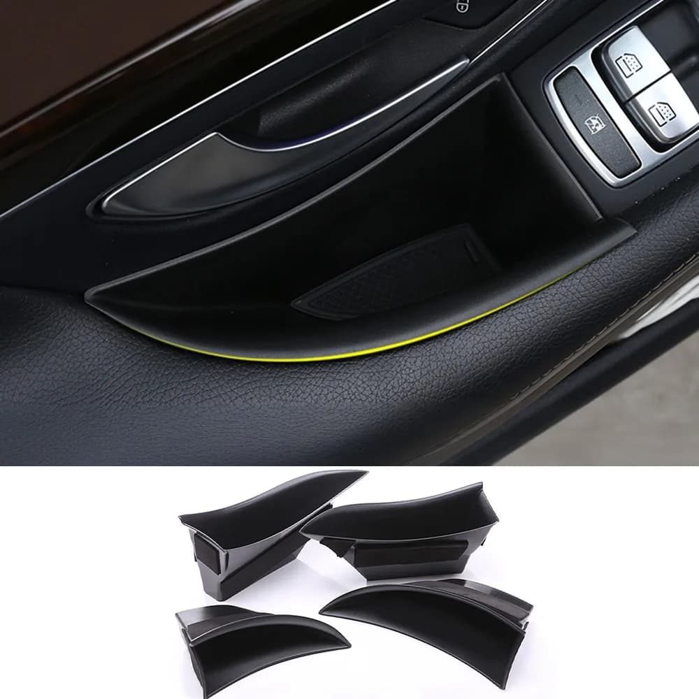 Porta auto Barile Organizzatore Scatola di immagazzinaggio Tasca per carte Supporto per telefono per Mercedes Benz Classe S W222 2013-2020 Accessorio per interni auto