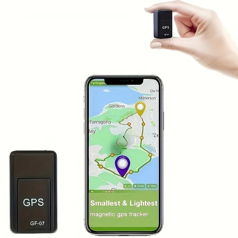 Localizzatore GPS Magnetico Compatto, Dotato di Batteria ai Polimeri di Litio da 150mAh, Adatto per il Tracciamento di Animali Domestici e Bagagli