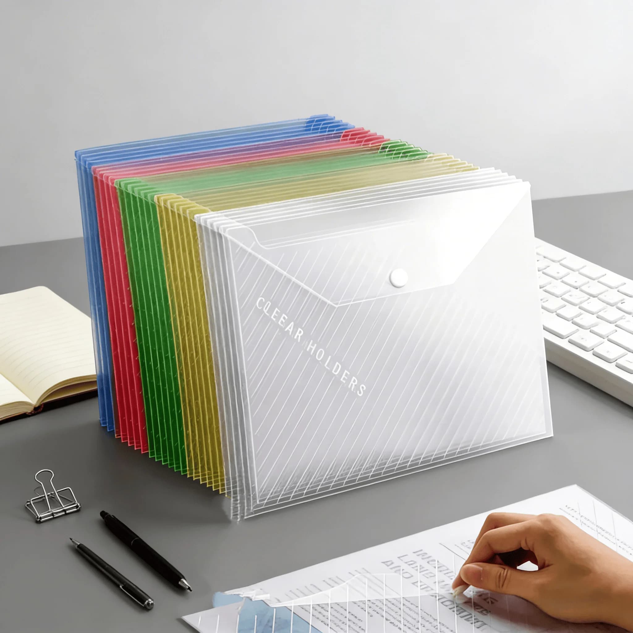 5 cartelle espandibili A4 in colori assortiti – Essenziali per la casa, la scuola e l'ufficio