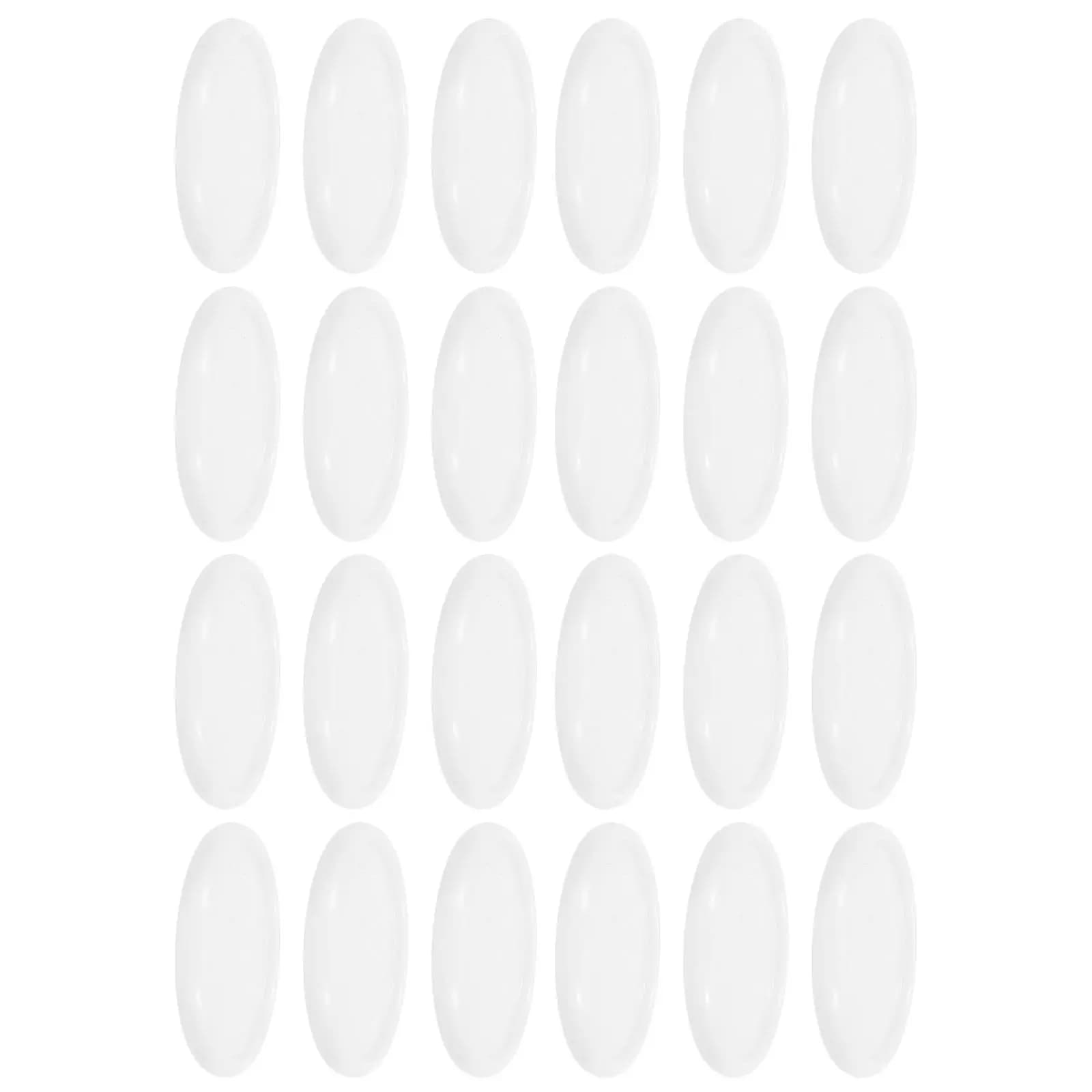24Pcs Ring Binder Discs White Plastic Mini Expansion Discbound Notebook Accessories for Planner Loose Leaf Binding Scrapbooking
