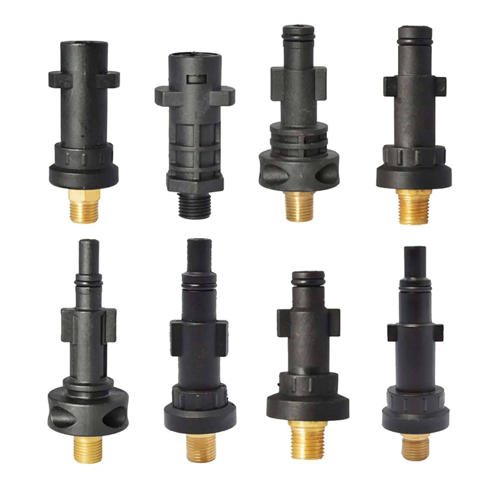 Garden Hose Copper Adapter Quick Connect Foam Nozzle Fittings for Car Washing and Power Sprayer