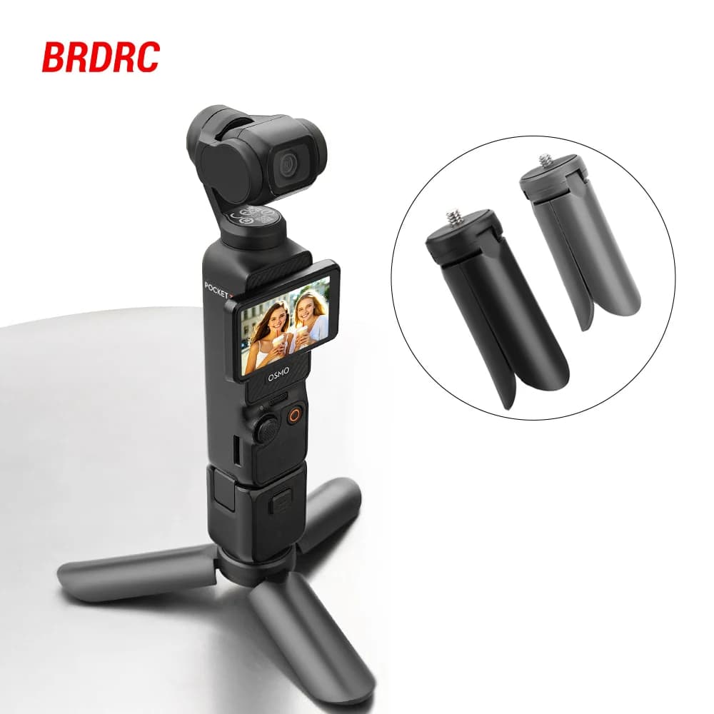 Mini Treppiede per DJI Osmo Pocket 4/3/Insta360 X5, con Vite da 1/4, Base Antiscivolo, Accessori per Vlogging Pocket 3/4