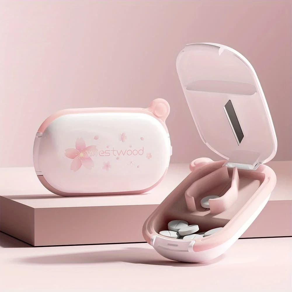 Portable pills for Splitter pills for precise pills for tiny tablets Vitamins and capsules Compact design for coin pocket