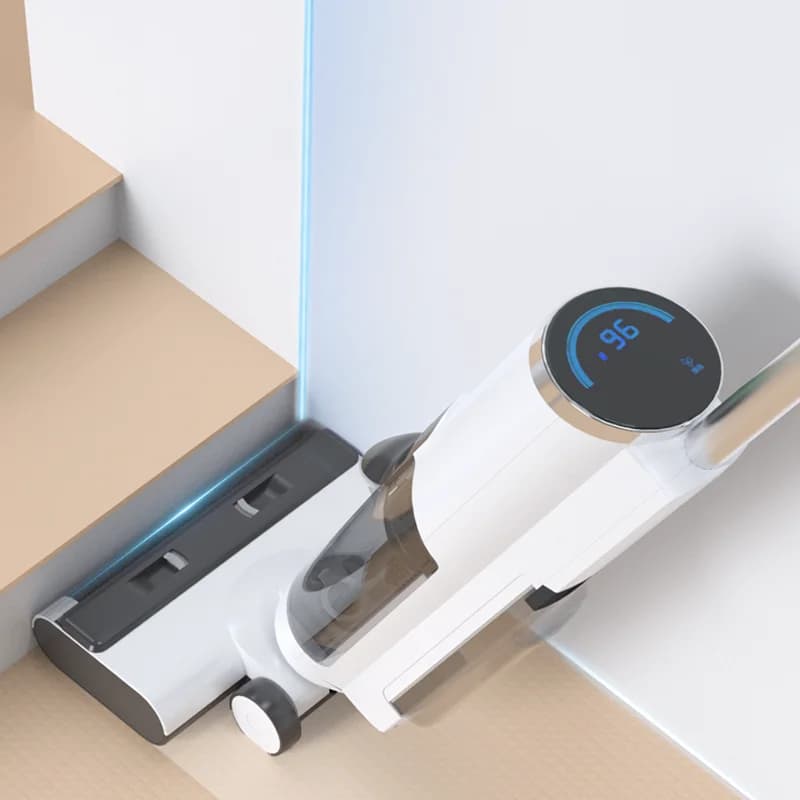 Aspirapolvere Verticale Ciclonico Ricaricabile Senza Fili, Silenzioso, per Uso Domestico, Aspirazione a Secco e Umido, Elettrico, Portatile, con Funzione Telescopica