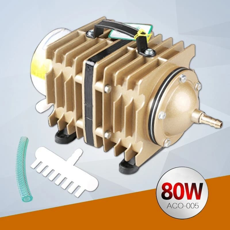 80 W ACO-005 Air Pump – for laser engraving and cutting machines, high flow cooling support and smoke extraction