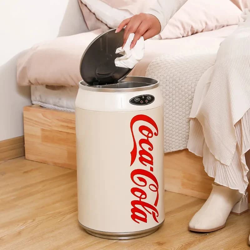 Contenitori per rifiuti da cucina intelligenti coperchio per apertura a induzione automatica creativa pattumiera per soggiorno, camera da letto, strumenti per la pulizia degli accessori