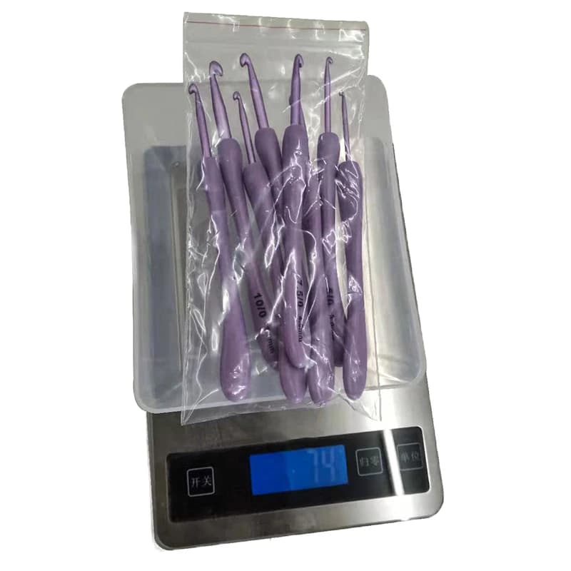 8Pcs/Set 2.5-6.0mm Purple Crochet Hooks Set Craft Weaving Knitting Hooks Needles DIY Crochet For Sewing Crafts Stitching Tool.