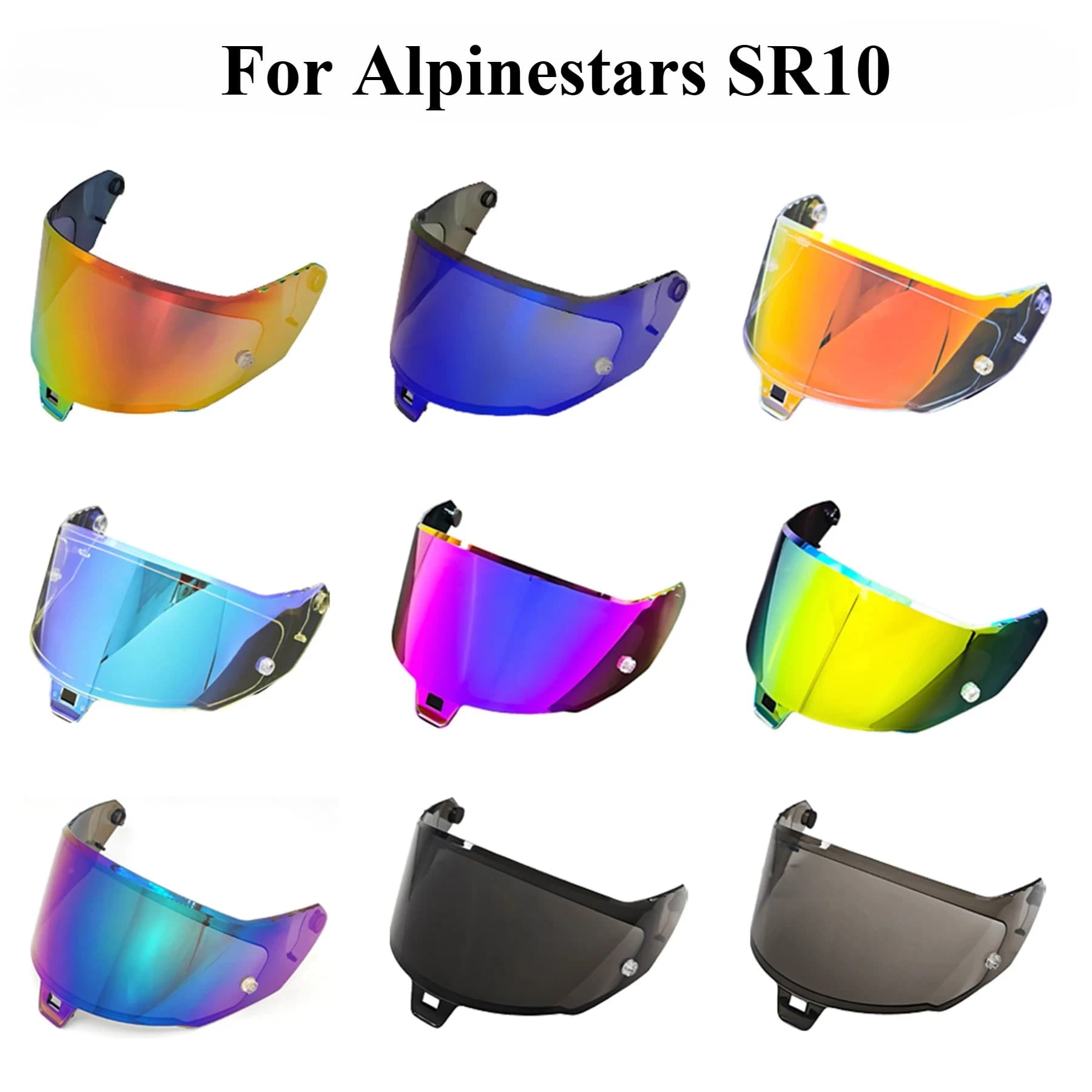 Helmet Visor for Alpinestars Supertech R10 Motorcycle Helmet Lens Anti-Scratch Anti-Fog UV Protection Shield Windshield Goggles