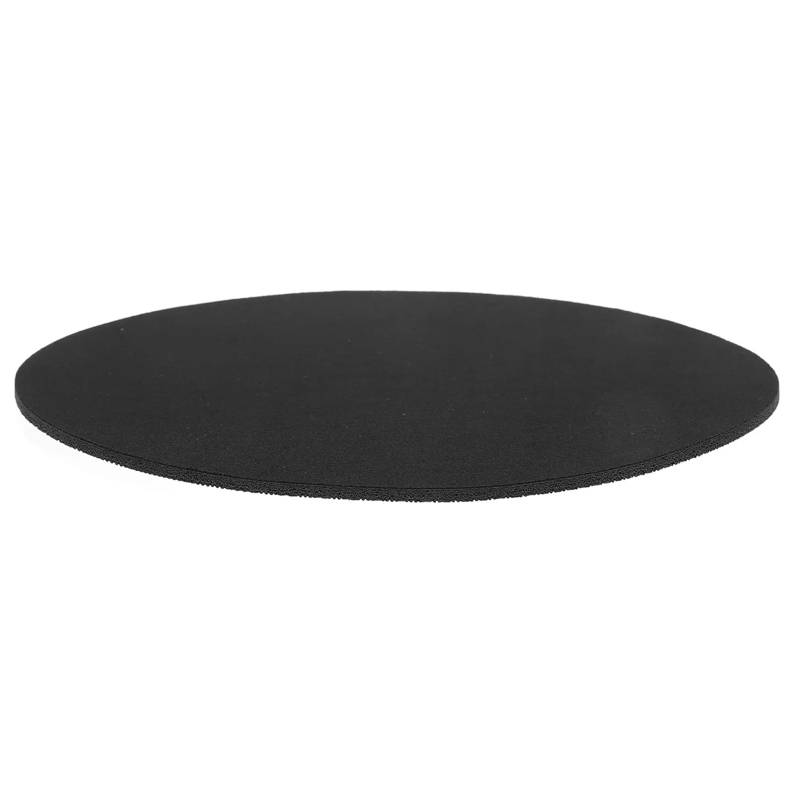 Circular Mouse Pad Black Full Moon Diameter 22Cm Thickness 3Mm Natural Rubber Anti-Slip Base Smooth Gaming Office Mouse Mat