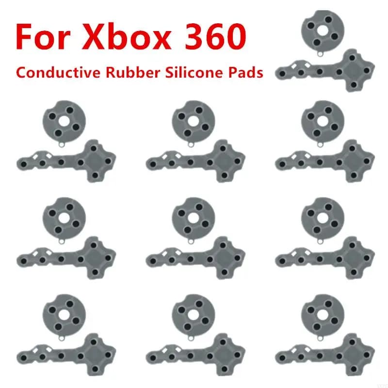 1/5/10 Set Cuscinetti in Silicone in Gomma Conduttiva per Xbox 360 Controller Wireless Pulsante di Contatto D-Pad Parti di Riparazione
