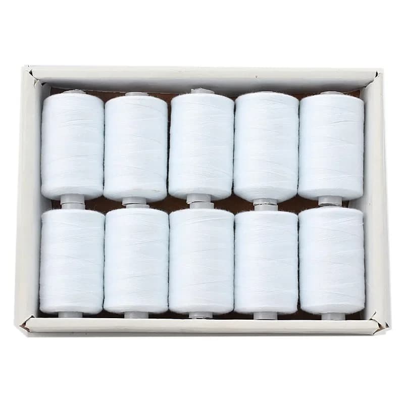 402 Filo per cucire Filo per cucire a mano per la casa Multicolor Set da 10 colori 1000 metri Filo colorato fai da te Tono caldo e freddo
