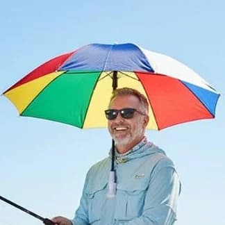Foldable Head-mounted Umbrella Waterproof UV Protection Sun Rain Cap for Outdoor Fishing Camping