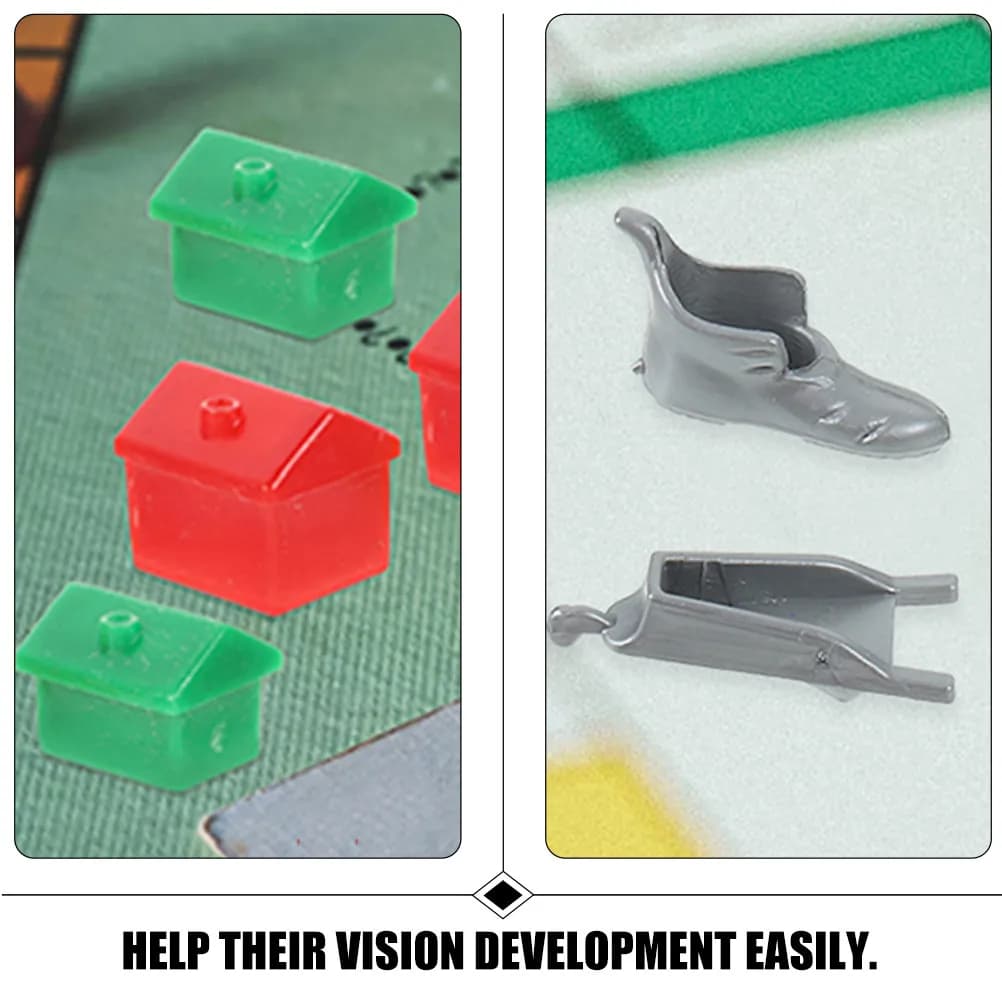 1 set di pezzi di scacchi di ricambio in plastica, accessori per il gioco, piccoli oggetti decorativi per la casa, pezzi di scacchi di ricambio per giochi da tavolo
