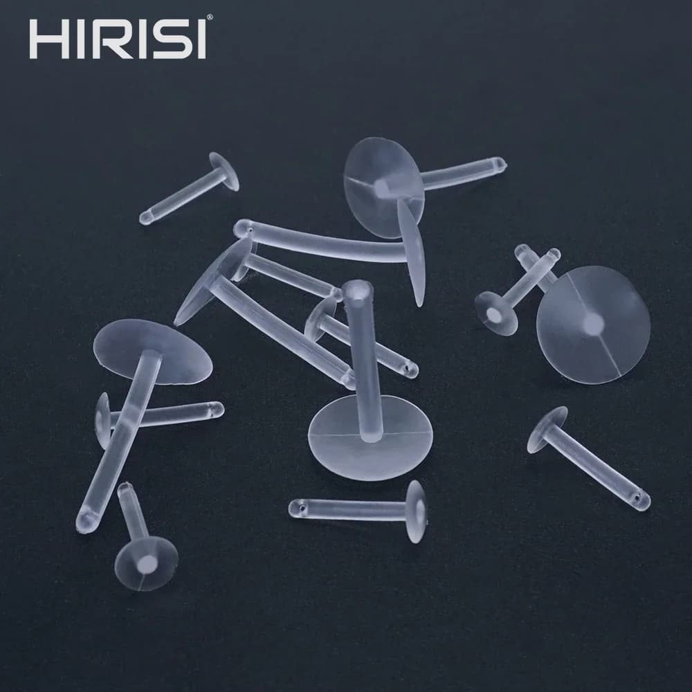 Hirisi 20pcs Clear Luncheon Meat Bait Stops for Carp Fishing Hook Bait Presentation Terminal Tackle AH171