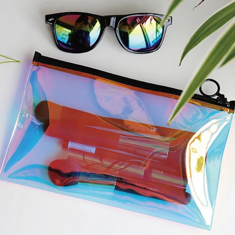 /KQM/Laser Transparent Cosmetic Bag Women Cute Makeup Bag Pouch Waterproof Travel Wash Beauty Case Bag Organizer