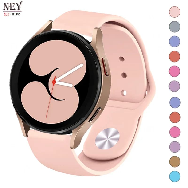 Cinturino in Silicone per Samsung Galaxy Watch 6/5/pro/4/6 Classic/active 2 muslimate 20mm/22mm bracciale sportivo huawei gt 4/2/2e/3 cinturino