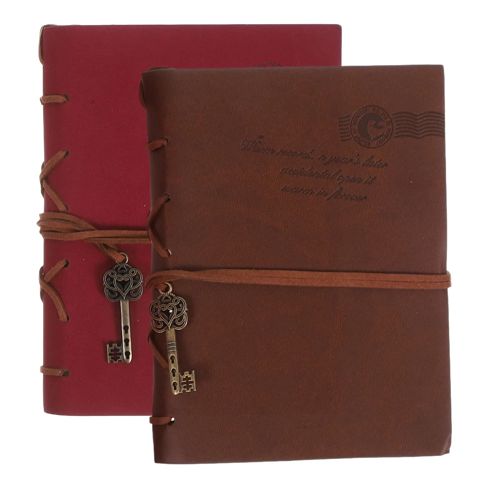 2 pezzi di quaderni vintage in PU ricaricabili, diario personale, taccuino tascabile, agenda aziendale per uomini e donne