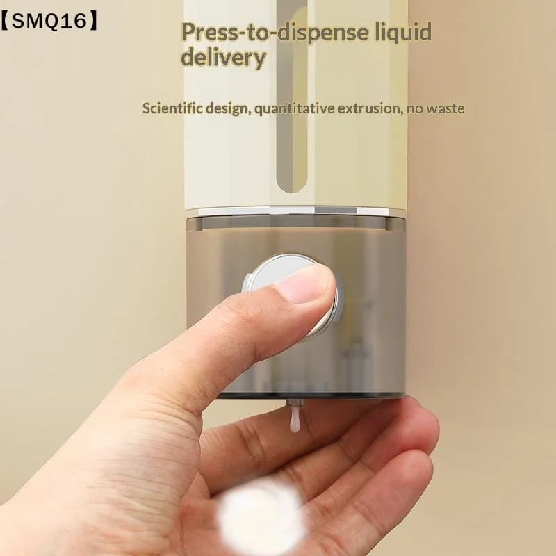 Wall Mounted Soap Dispenser No Drilling Needed Clear Visible Window Perfect For Bathroom Kitchen Hotel Use【SMQ】