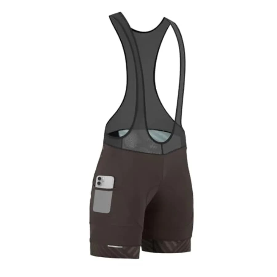 Pantaloncini da Ciclismo Imbottiti Santic per Uomo, Salopette da Bici con Tasche