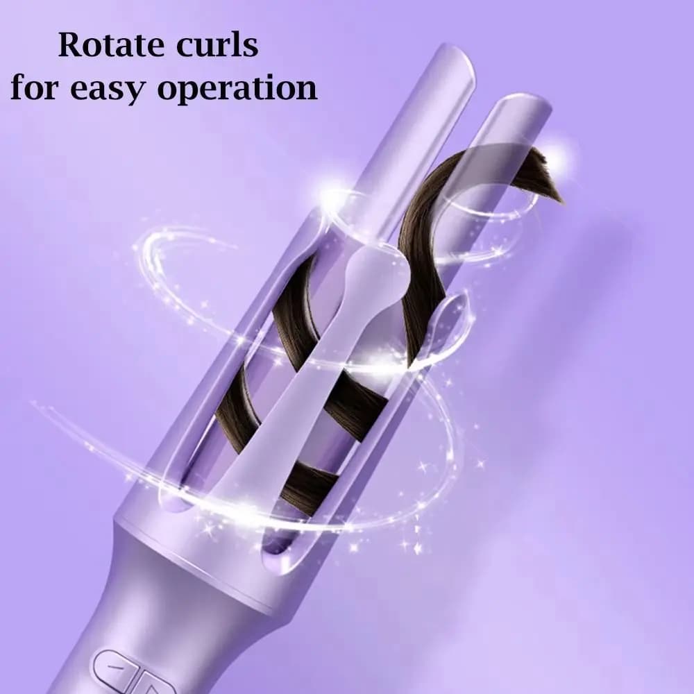 Waver 2 in 1 hair curling iron with portable design Anti-crowding technology Automatic rotating hair hammer with 32 mm barrel size