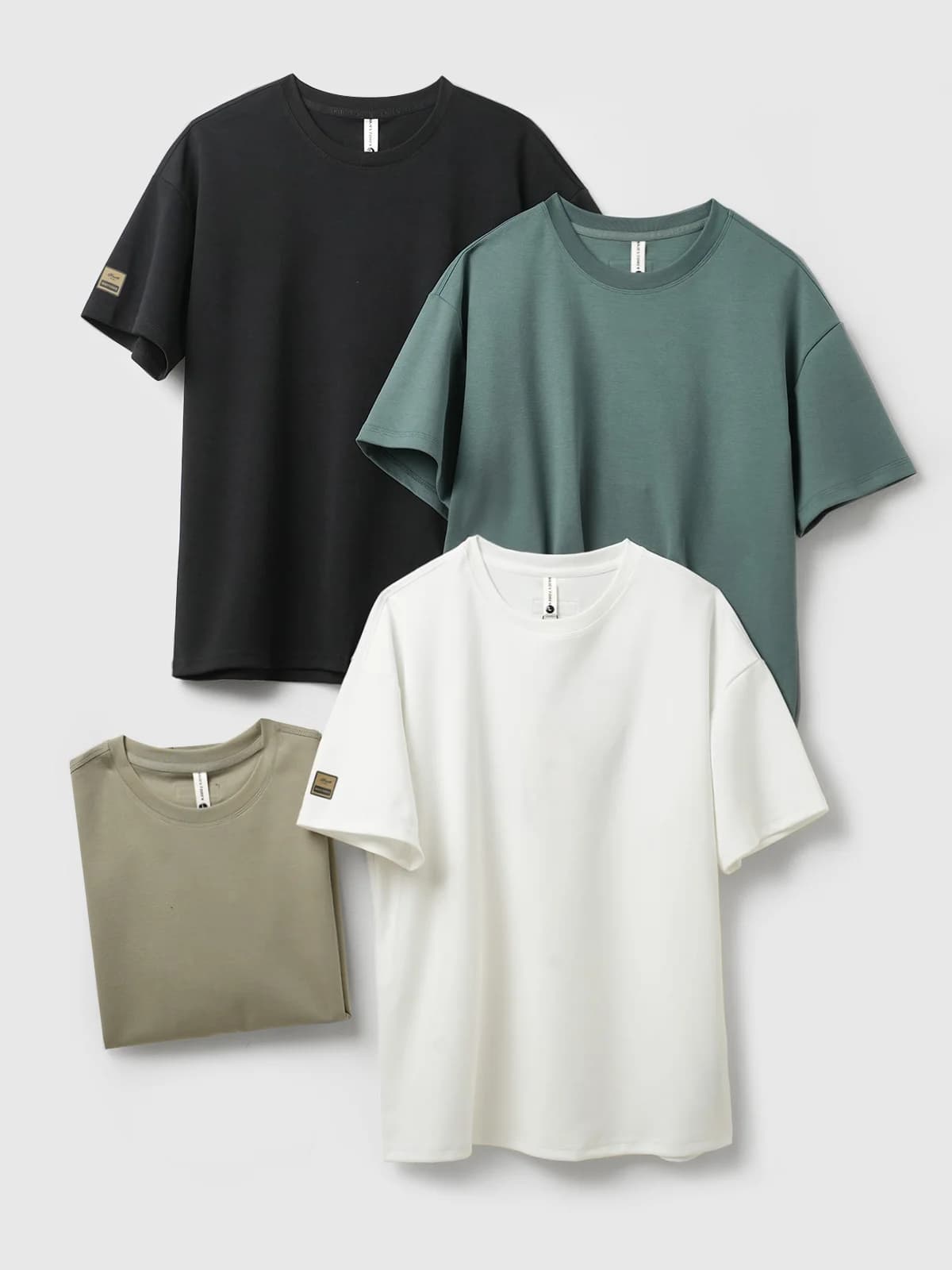 Men's Basic Versatile T-shirt Summer Short Sleeve round Neck Breathable Sweat Absorbent Commuting Casual Fashion Large Size