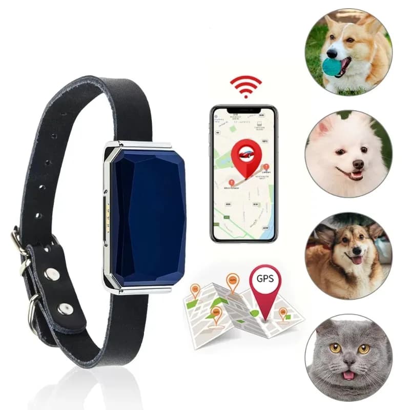 Waterproof Pet GPS Tracker for Dog Animal Real-time Precise Positioning Pet GPS Location Tracker Device GPS Dog Tracker Collar