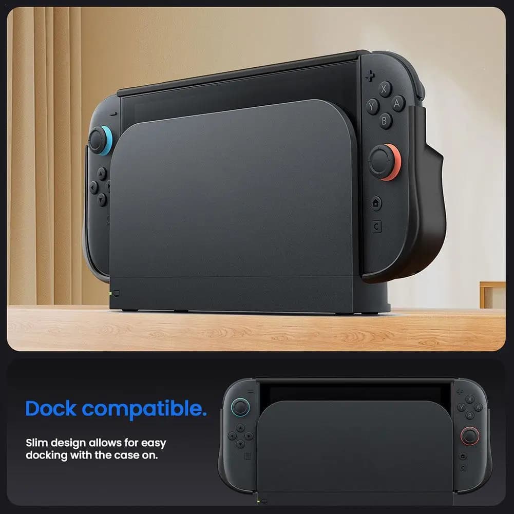 Custodia agganciabile per Nintendo 2 - Custodia protettiva con impugnatura in TPU per accessori console e controller SWITCH New Gen 2025