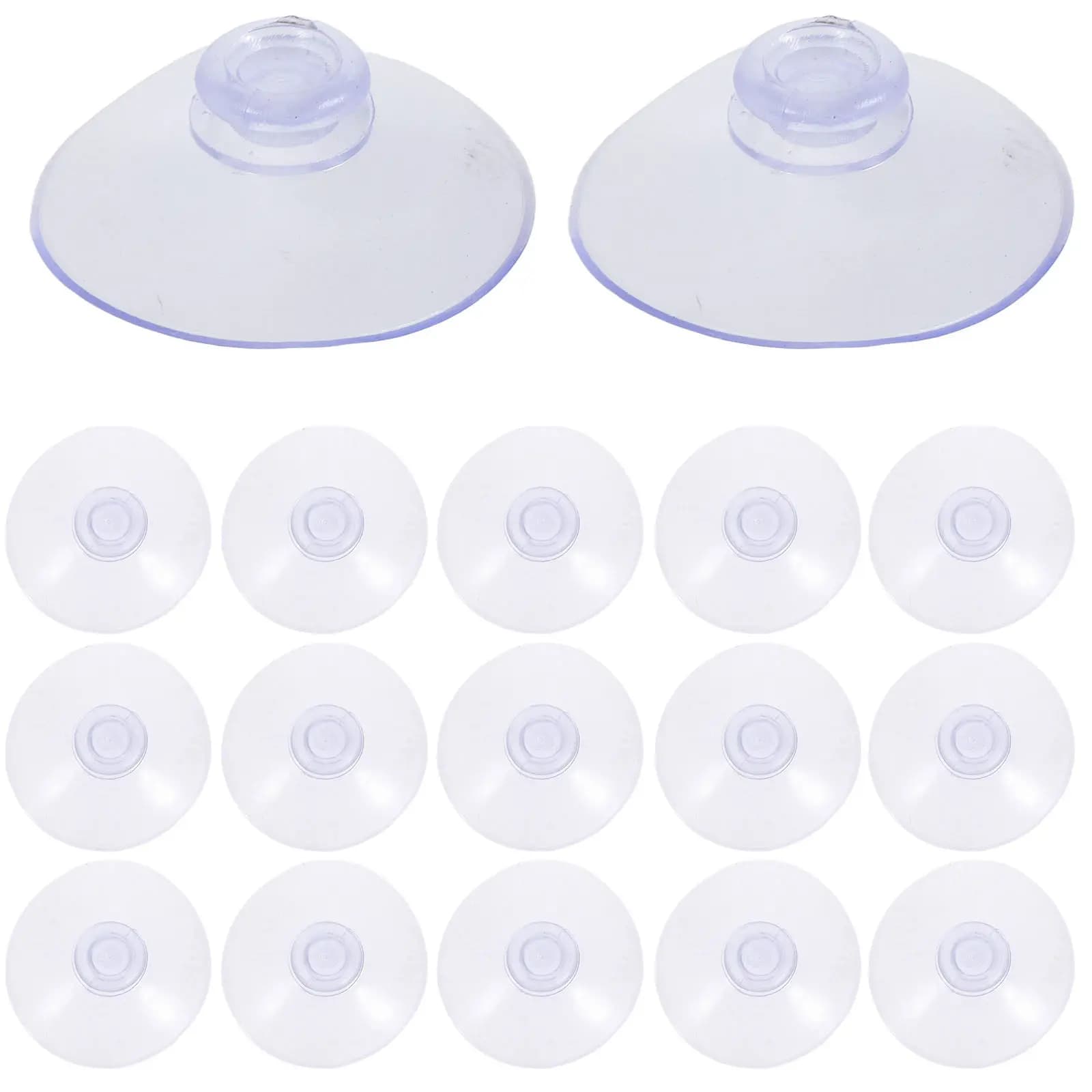 100 Pezzi Ganci a Ventosa Trasparenti in Plastica per Vetri, Tavoli e Finestre - Supporti a Ventosa Resistenti per Appendere Oggetti
