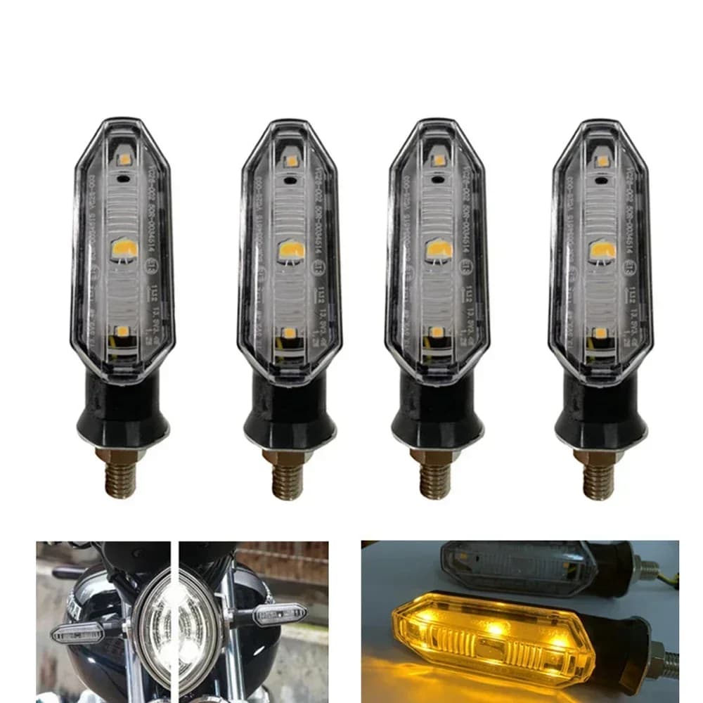 Motorcycle Turn Signals Lights Flasher LED Arrow Indicator Blinker Lamps Directional Accessories For Kawasaki Hondas For Suzuki