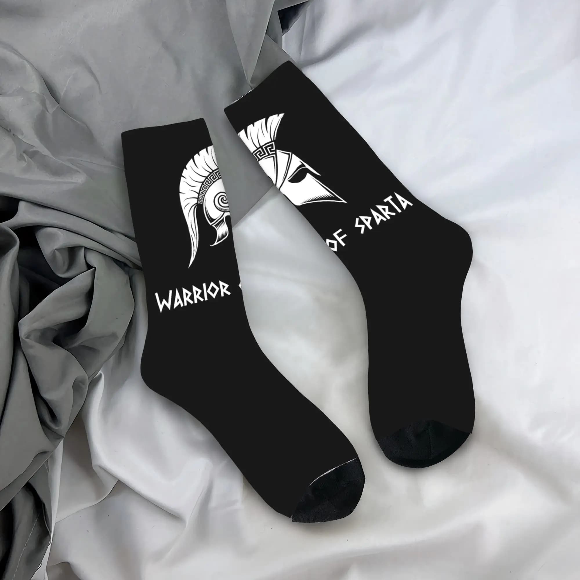Calzini personalizzati Warrior of Sparta da uomo e da donna, calzini unisex alla moda con stampa 3D Spartan