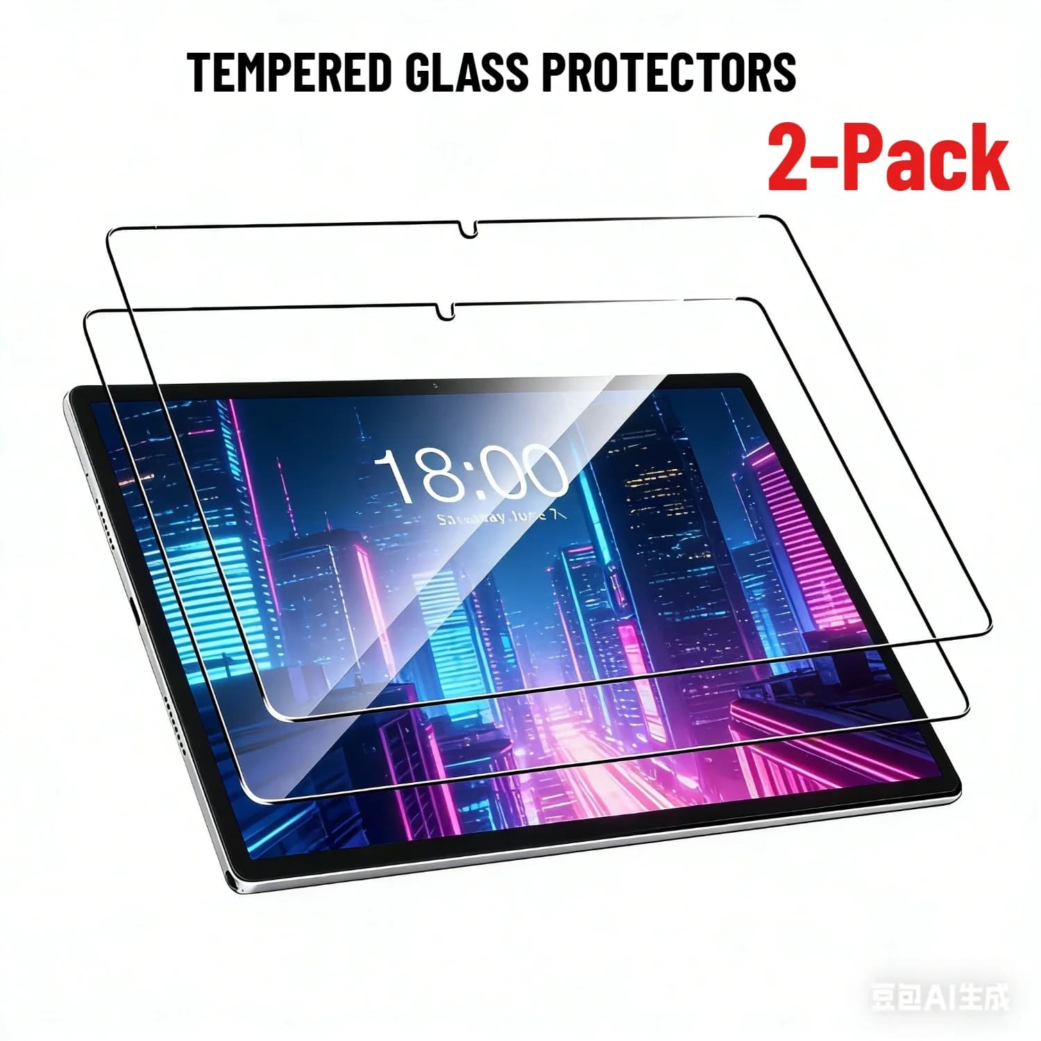 Confezione da 2 protezioni in vetro per Samsung Galaxy Tab A11 A9 Plus Protezione per schermo HD trasparente antigraffio per A11+ A9+ A8 A9 Plus Lite