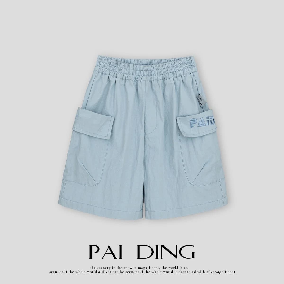 Boys' Summer Fashionable Short Pants Korean Style Embroidered Letter Five-Quarter Trousers Children's Clothing Kids' Shorts